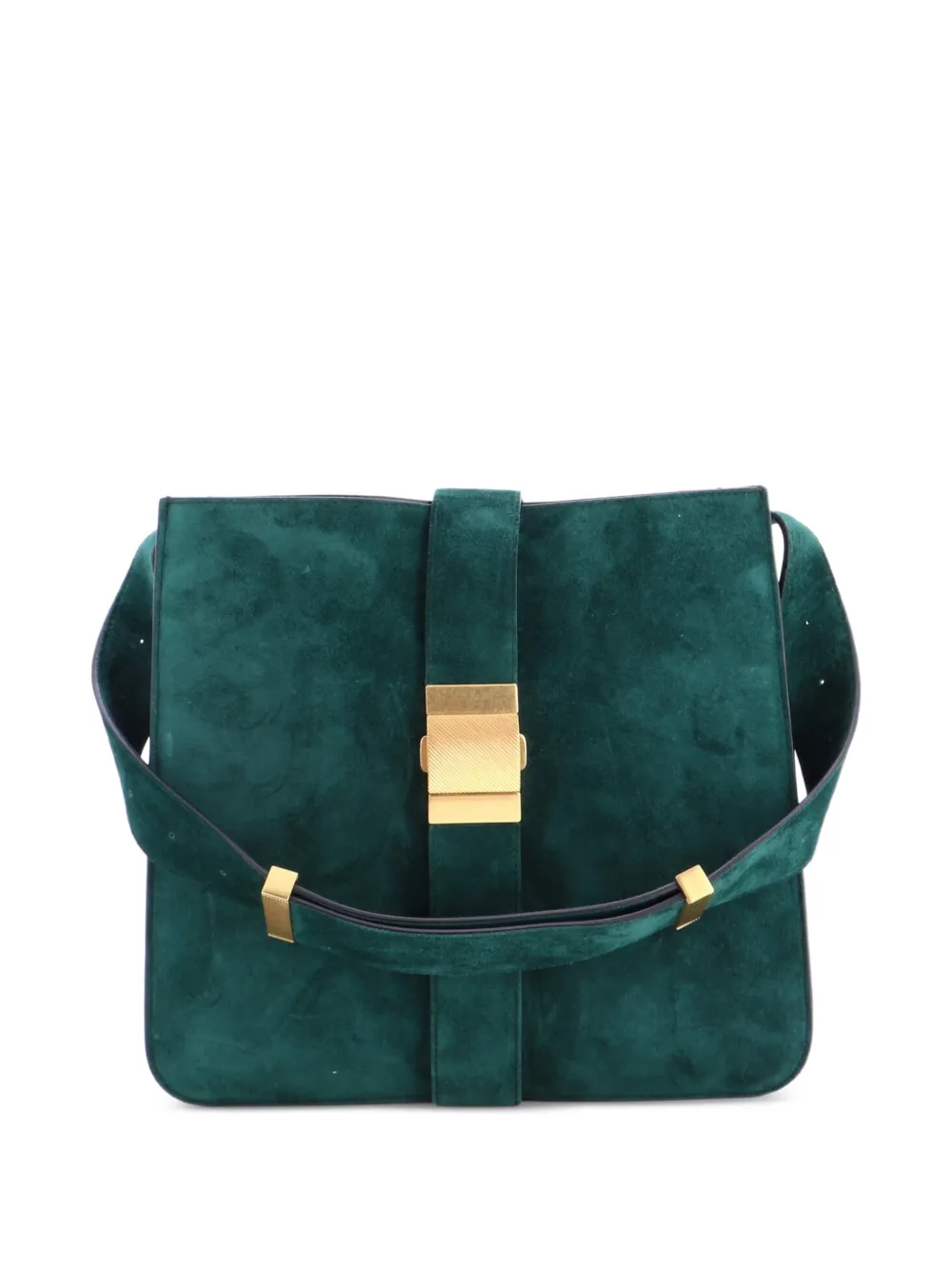 Bottega Veneta Pre-Owned Marie Schultertasche aus Wildleder - Grün