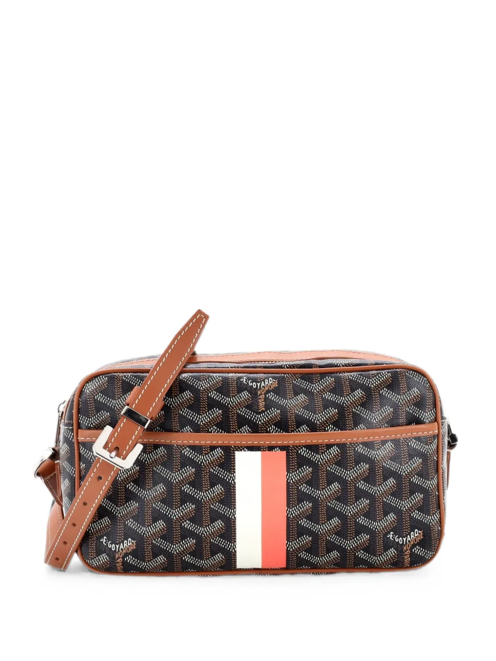 Goyard Pre-Owned Beschichtete Cap Vert Canvas-Umhängetasche - Braun
