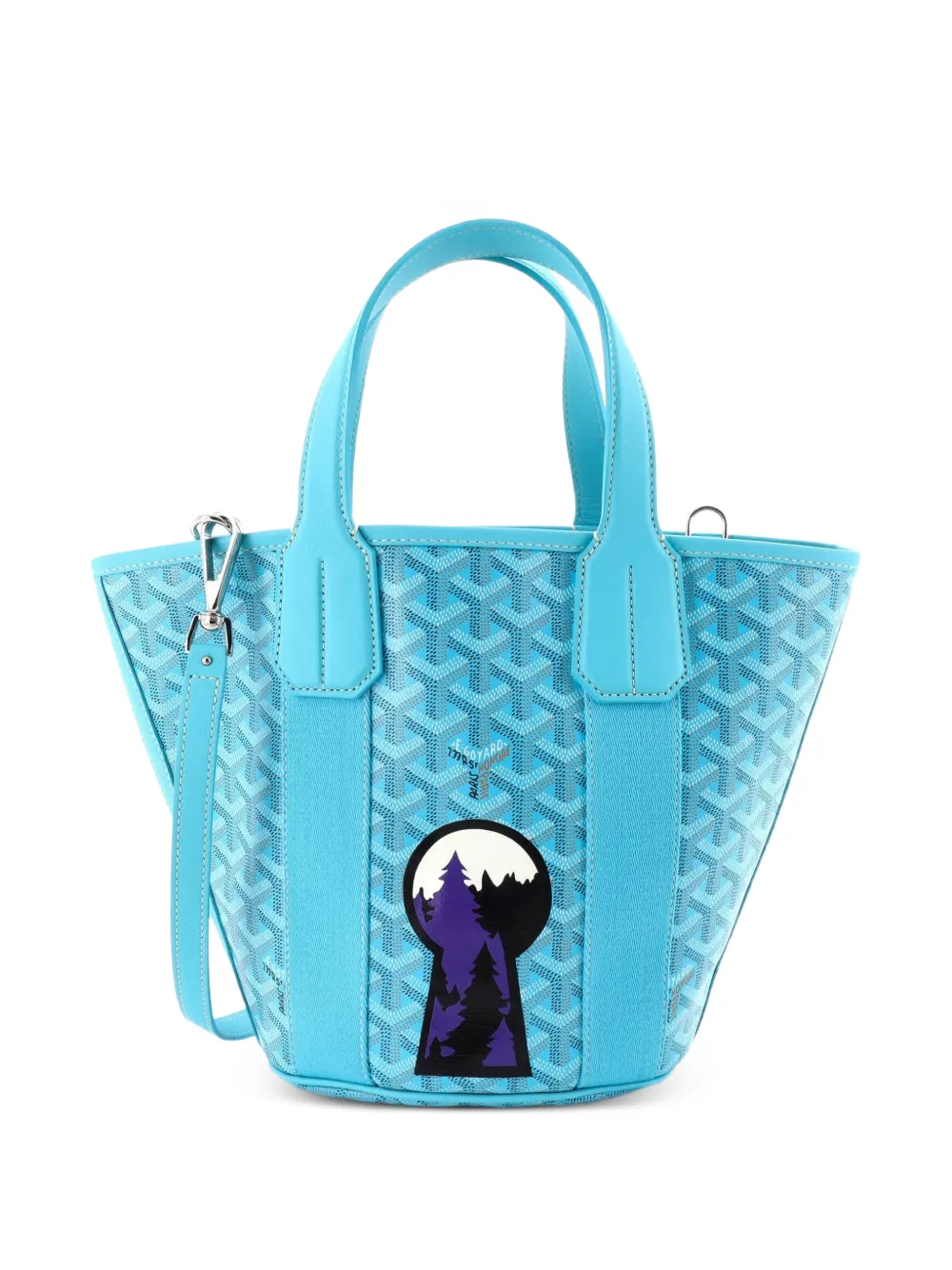 Goyard Pre-Owned Borsa tote Belharra PM in tela cerata - Blu