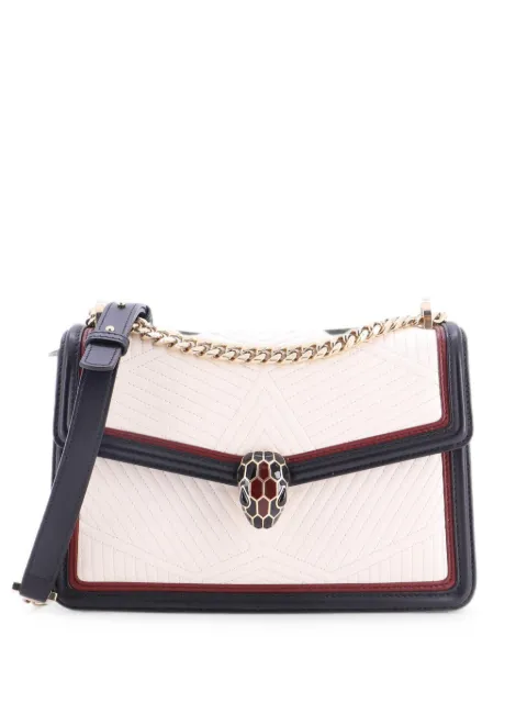 Bvlgari Pre-Owned Serpenti Forever Shoulder Bag Quilted Leather Small crossbody bag