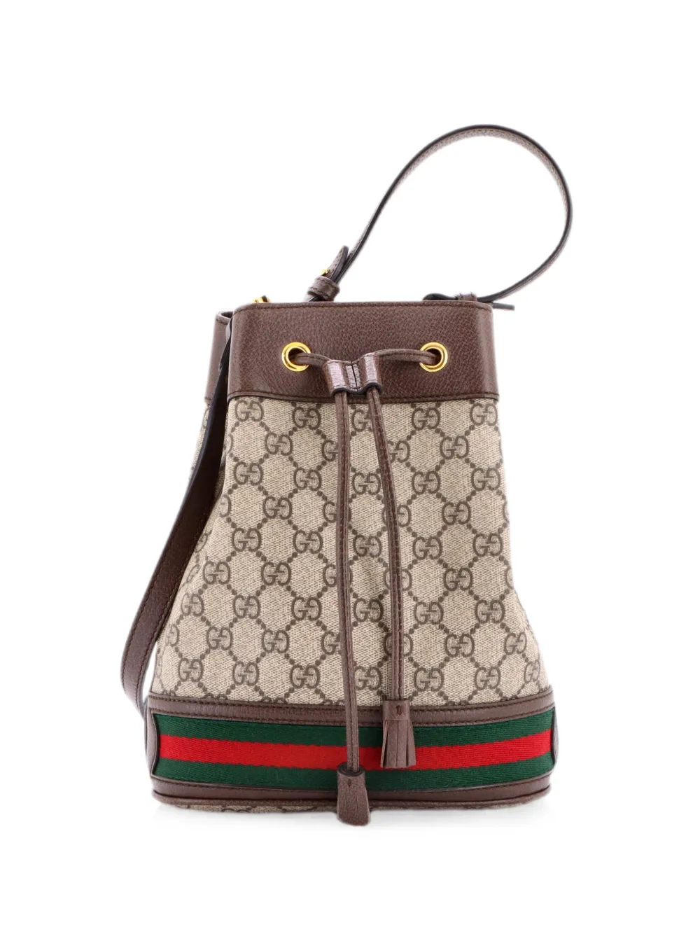 Gucci Pre-Owned Ophidia GG Coated Canvas Small bucket bag - Brown