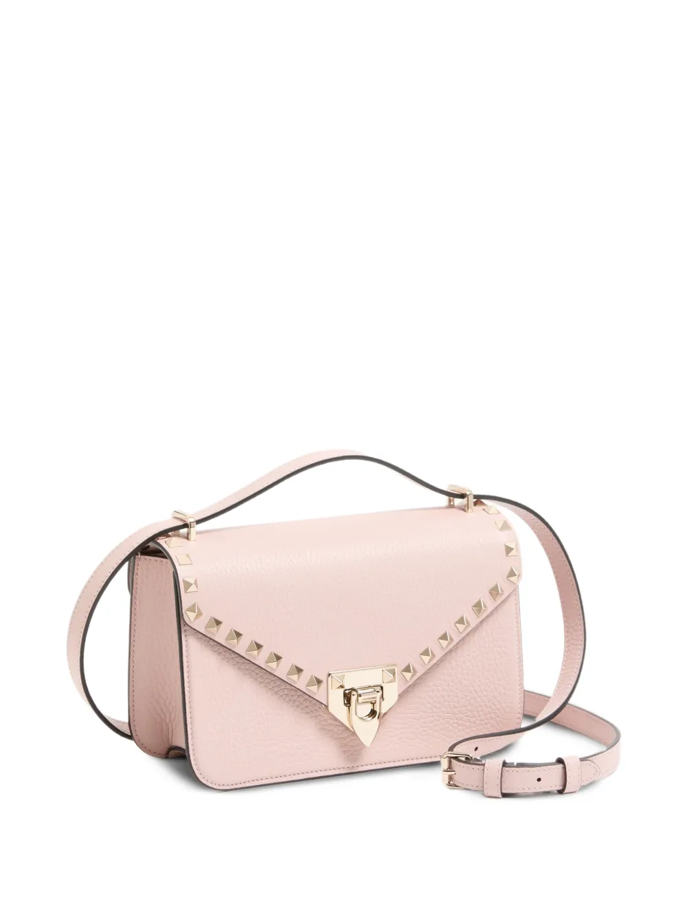 Valentino Garavani Kleine Rockstud leren schoudertas Roze
