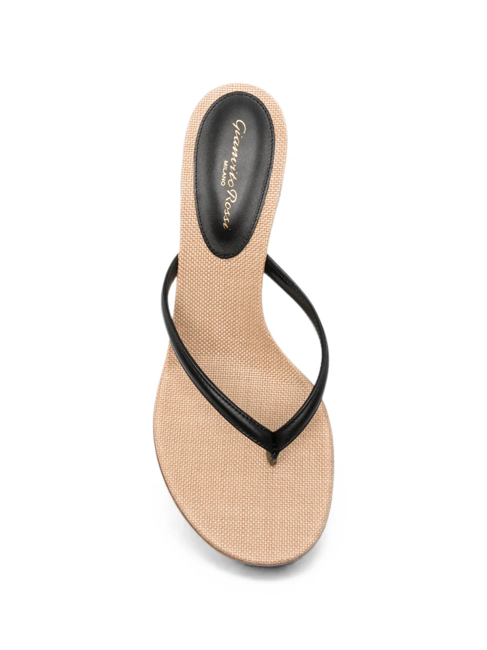 Gianvito Rossi Calypso leather-strap heeled sandals Zwart