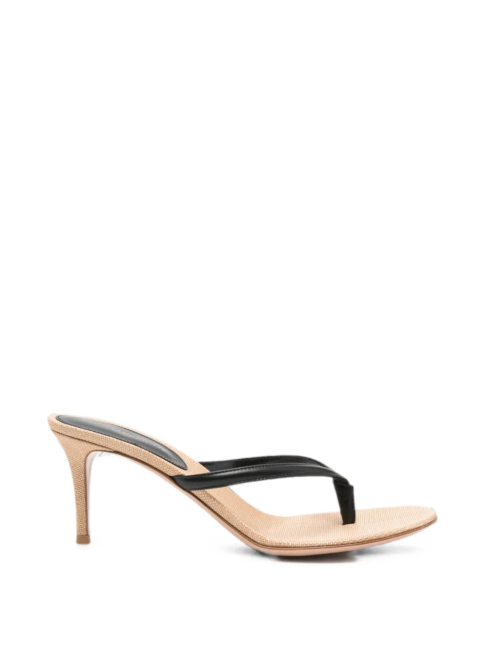 Gianvito Rossi Calypso leather-strap heeled sandals Zwart