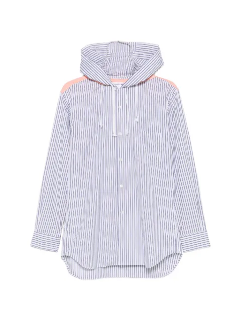 Comme Des Garçons Shirt 스트라이프 더블 후드 셔츠