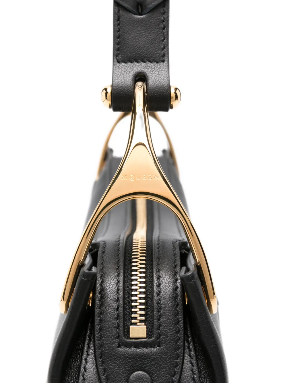 Alexander McQueen Wishbone schoudertas Zwart