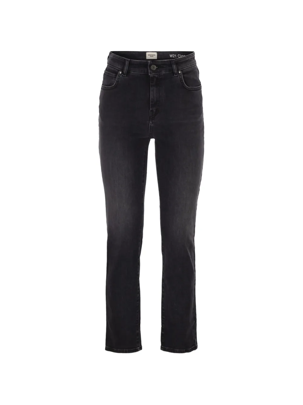 Weekend Max Mara slim-fit faded-effect jeans - Schwarz