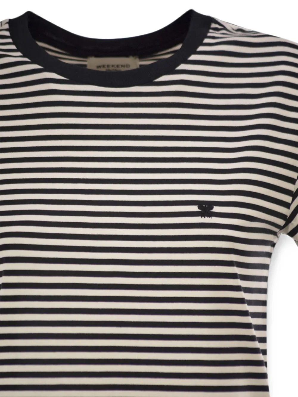 Weekend Max Mara T-shirt met geborduurd logo Zwart
