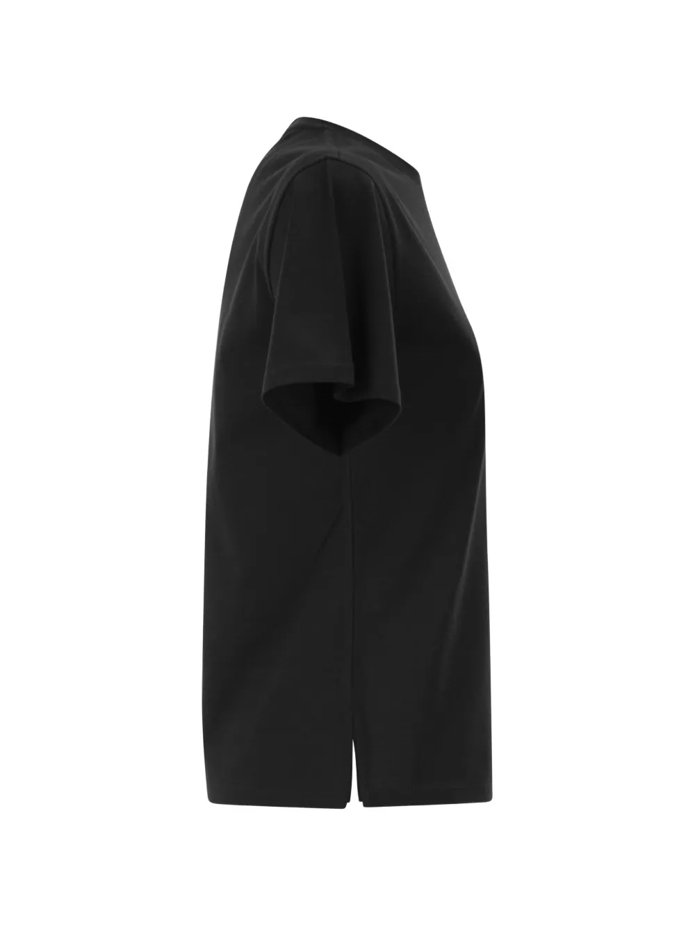 Weekend Max Mara Straight T-shirt met geborduurd logo Zwart