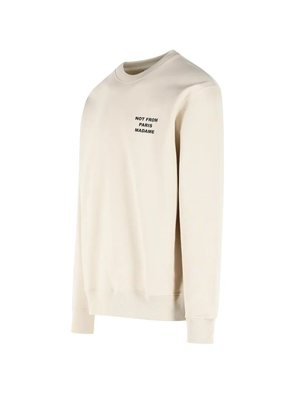 Drôle De Monsieur Sweater met korte mouwen en lange mouwen Beige