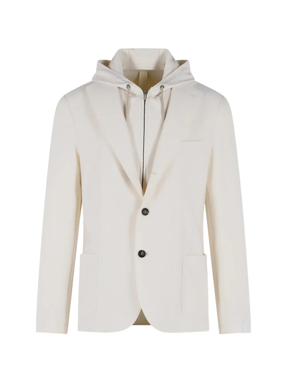 Eleventy hooded single-breasted jacket - Toni neutri
