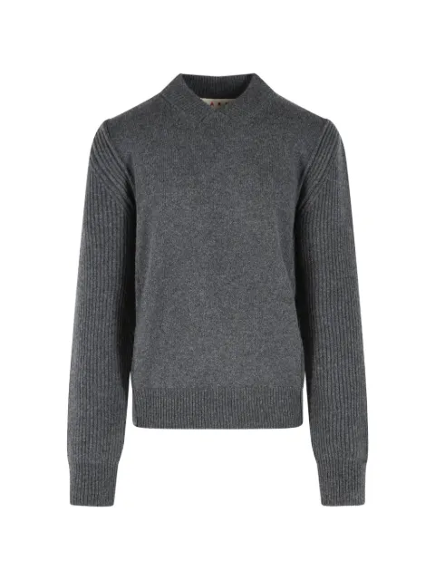 Marni ribbed-knit V-neck sweater