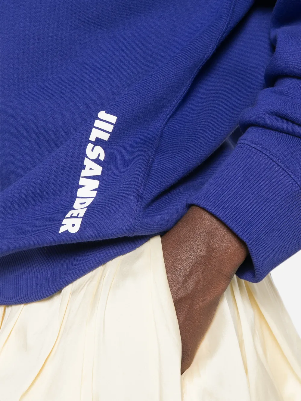 Jil Sander Sweater met logoprint Blauw