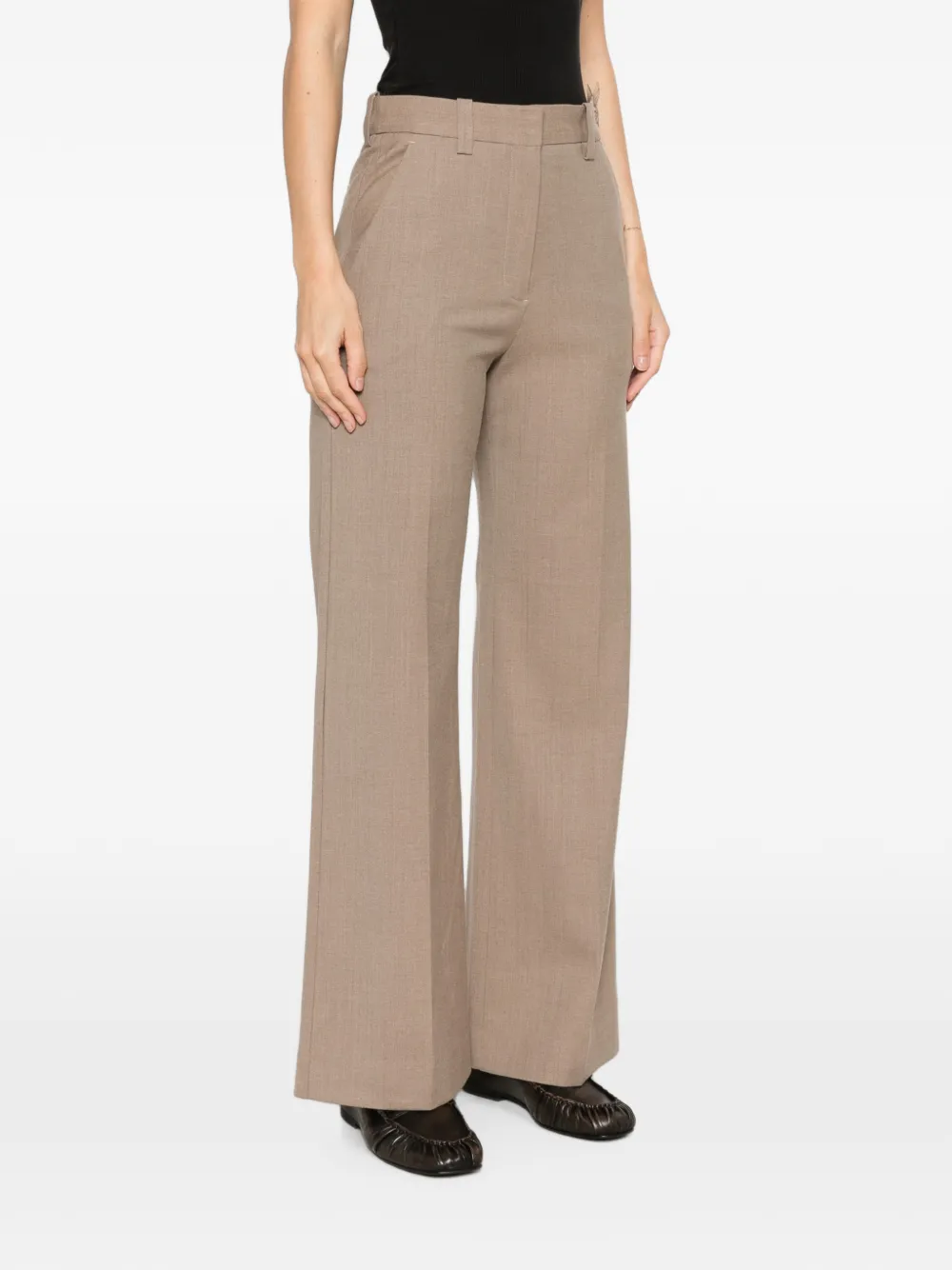 Maje Geplooide broek Beige