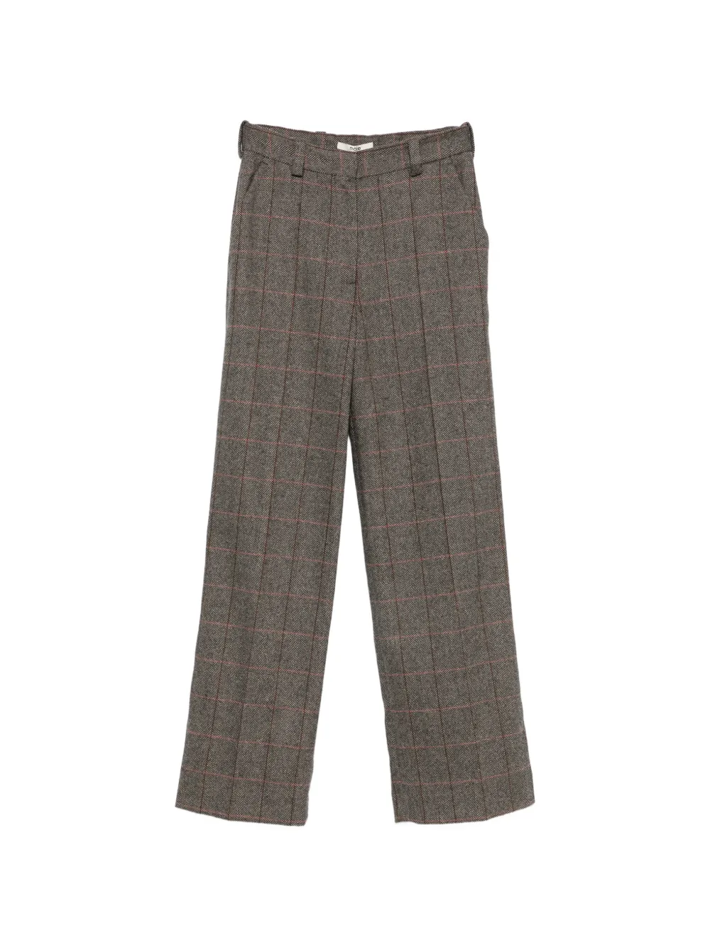 Maje Hose mit Fischgrätenmuster - Grau