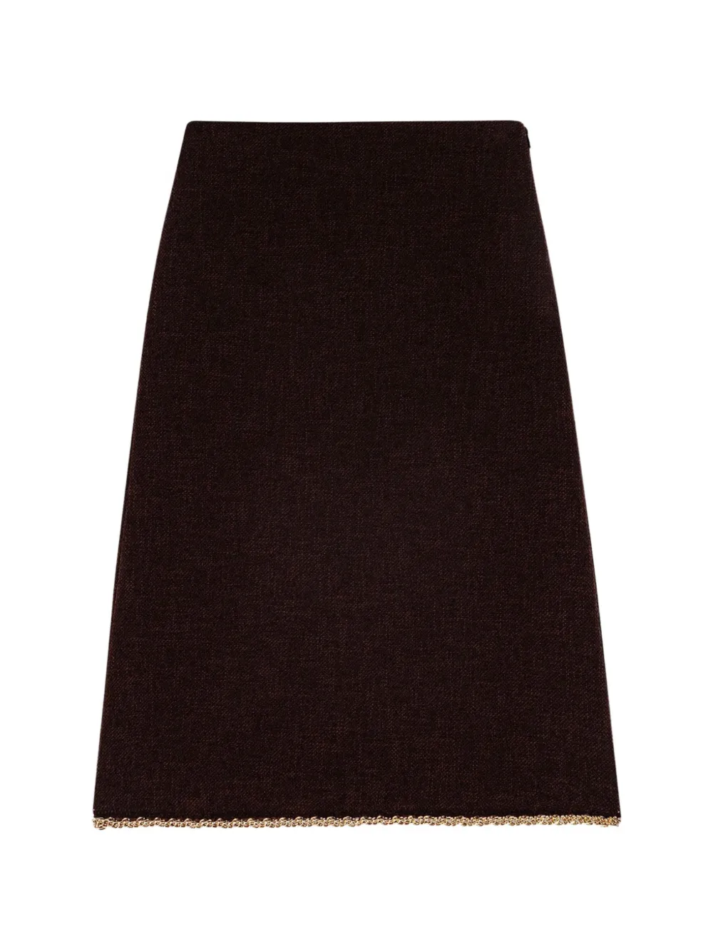 Maje Gonna midi con catena - Marrone