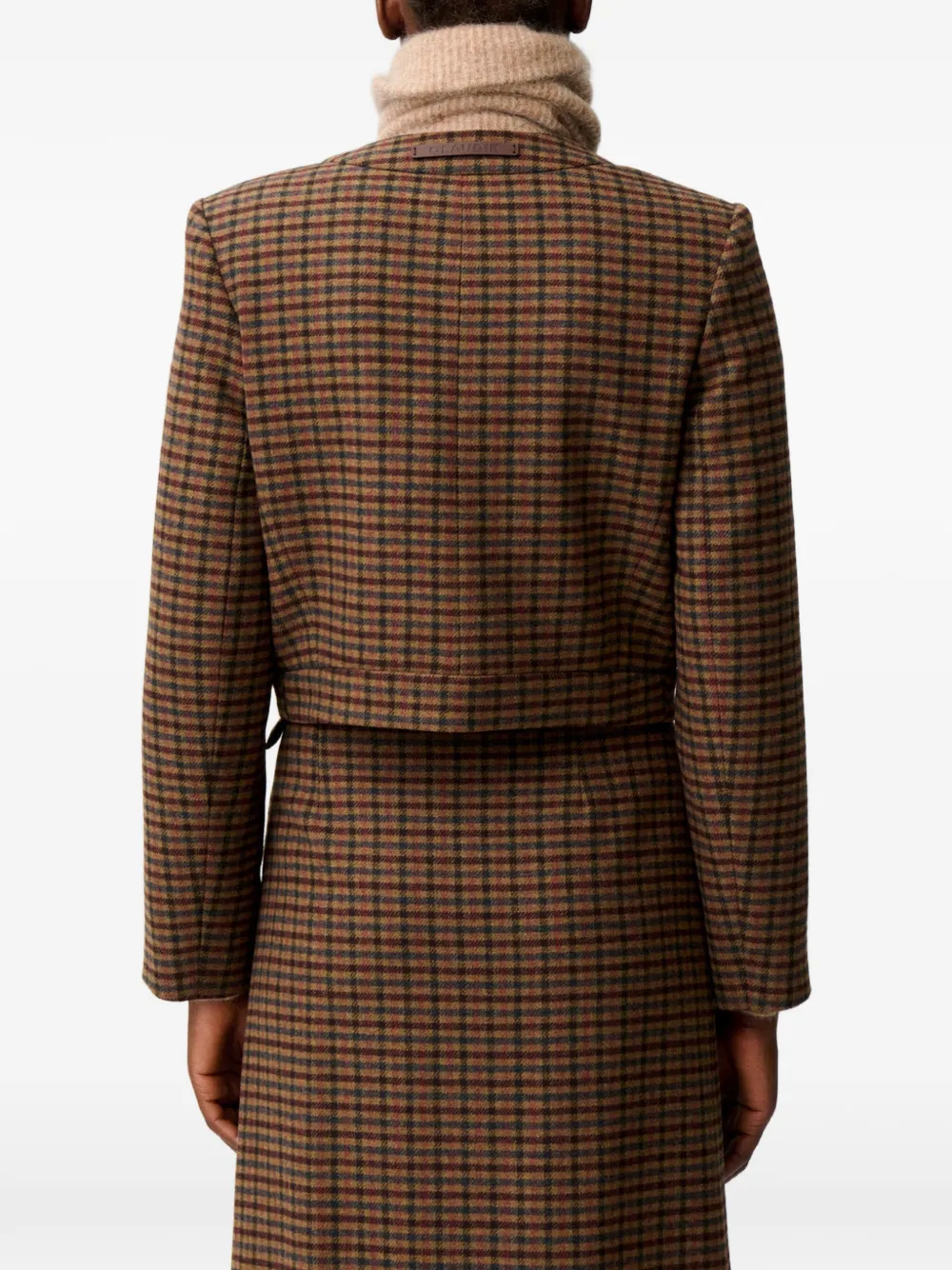 Claudie Pierlot Straight geruit jack Bruin