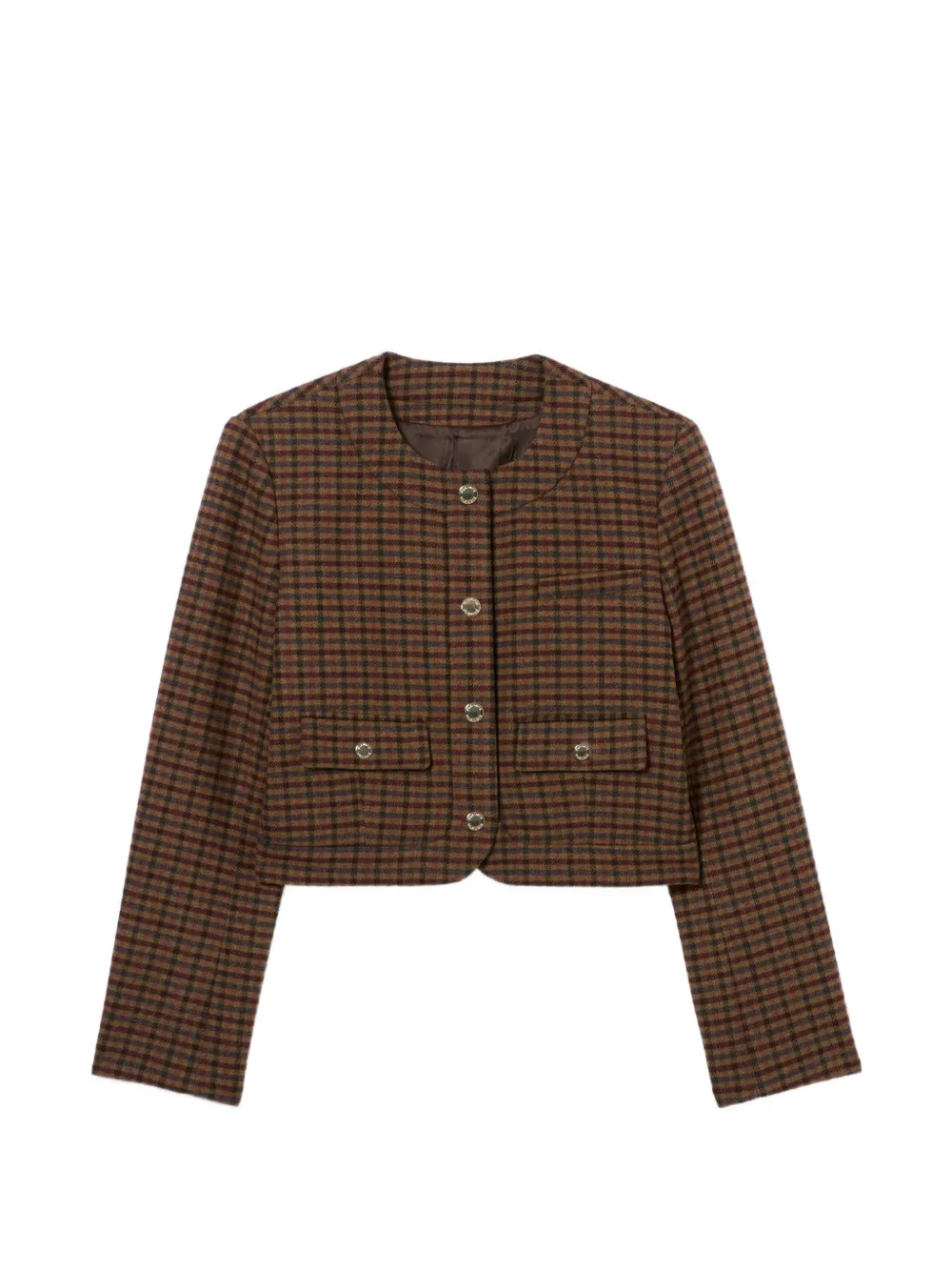 Claudie Pierlot straight checked jacket