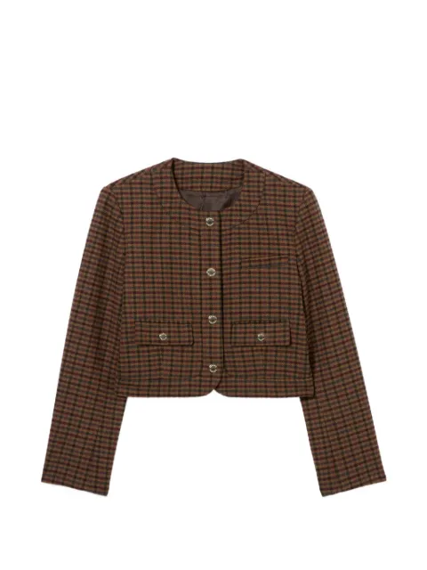 Claudie Pierlot straight checked jacket