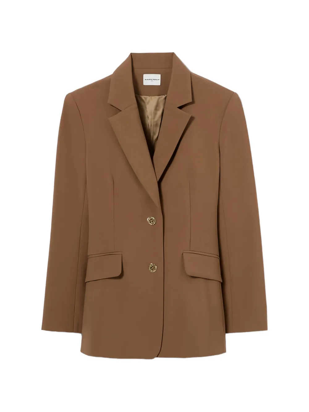 Claudie Pierlot notched-lapel button-fastening blazer - Neutrals