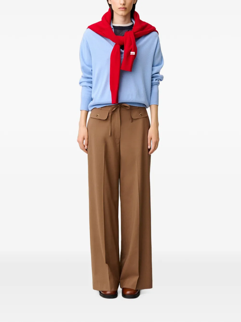 Claudie Pierlot Slim-fit broek Bruin