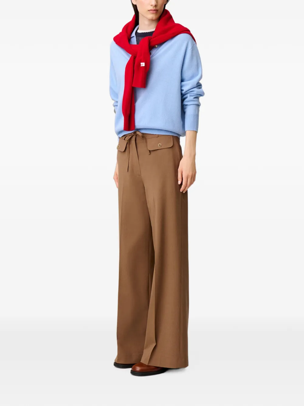 Claudie Pierlot Slim-fit broek Bruin