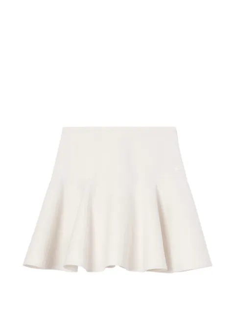 Burberry fit-and-flare cotton mini skirt