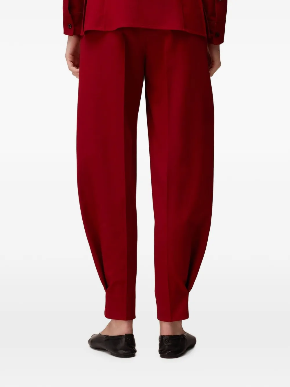 RETORI Broek met barrelpijpen Rood