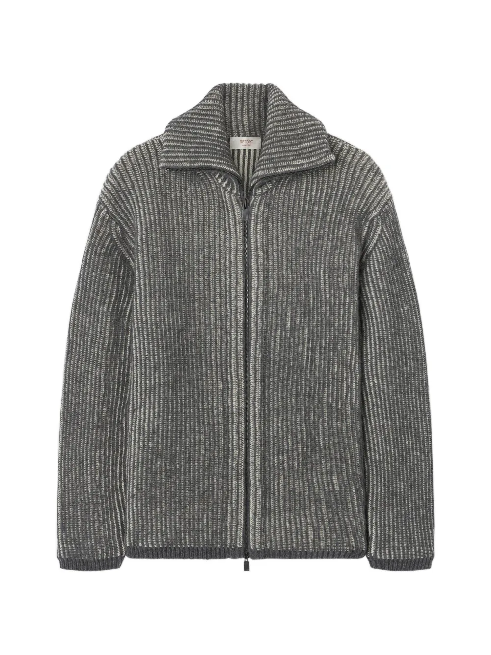 RETORI two-way-zip-fastening cardigan - Grau