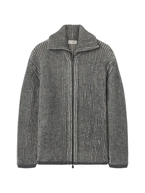 RETORI two-way-zip-fastening cardigan