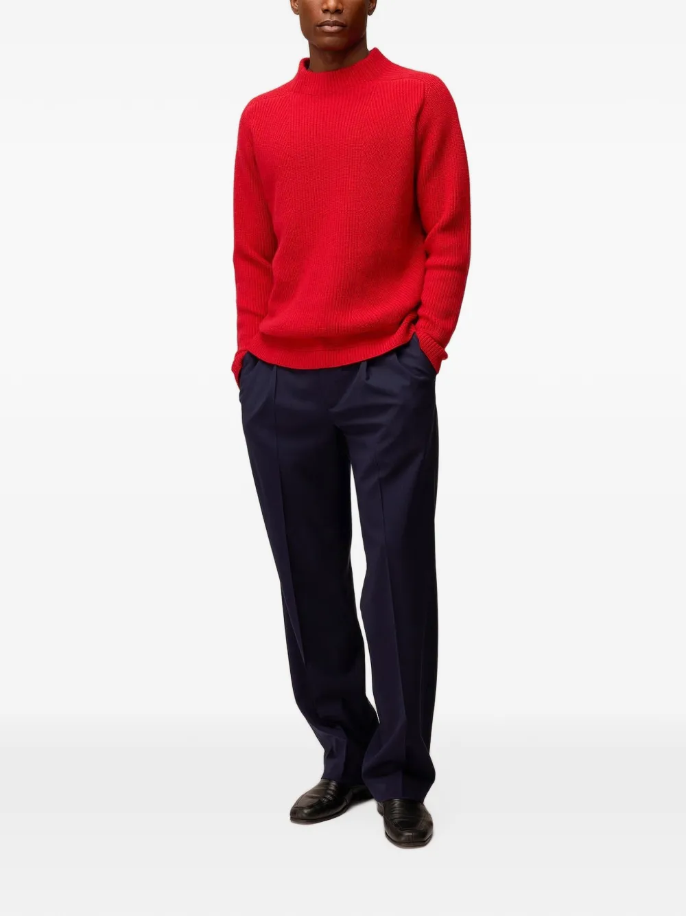 RETORI Trui met ronde hals Rood