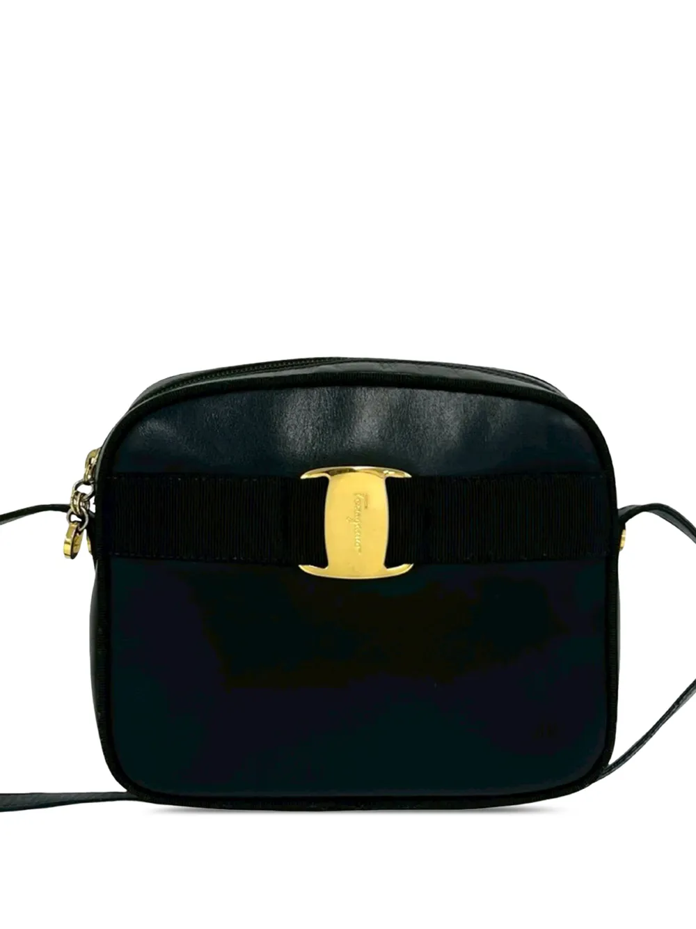 Ferragamo Pre-Owned Borsa a tracolla Vara in pelle di vitello 2010-2026 - Nero