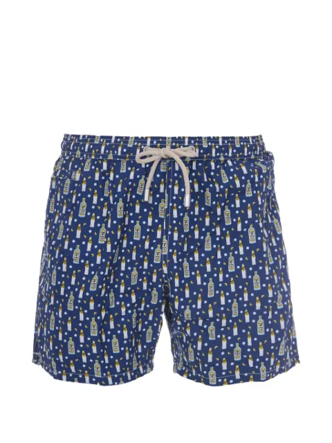 MC2 Saint Barth Lighting bottle-print drawstring swim shorts