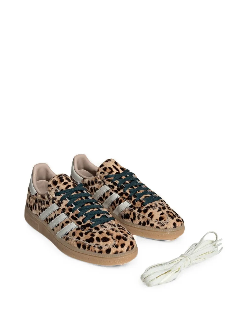 adidas Handball Spezial leopard-print sneakers Beige