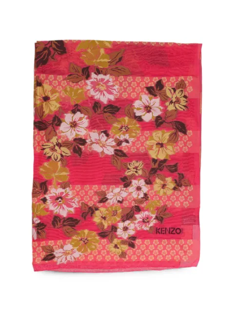 Kenzo Pre-Owned geometric floral-print scarf