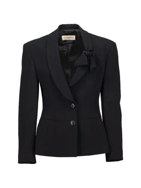 Alberta Ferretti Vintage bow-detail shawl-lapel jacket