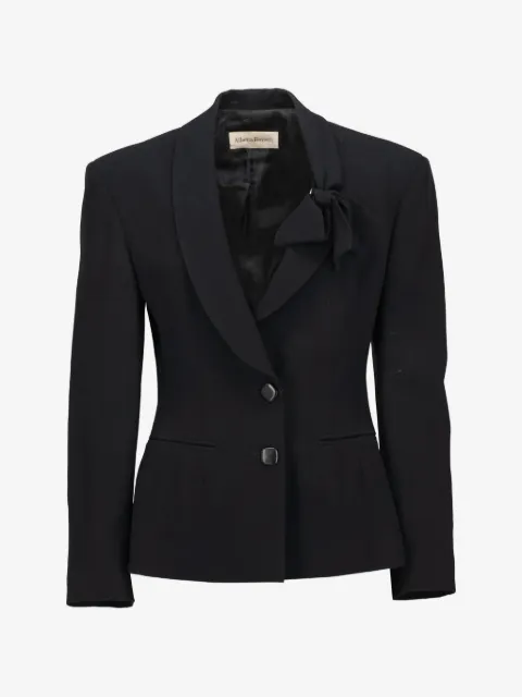 Alberta Ferretti Vintage veste à détail de nœud et col châle