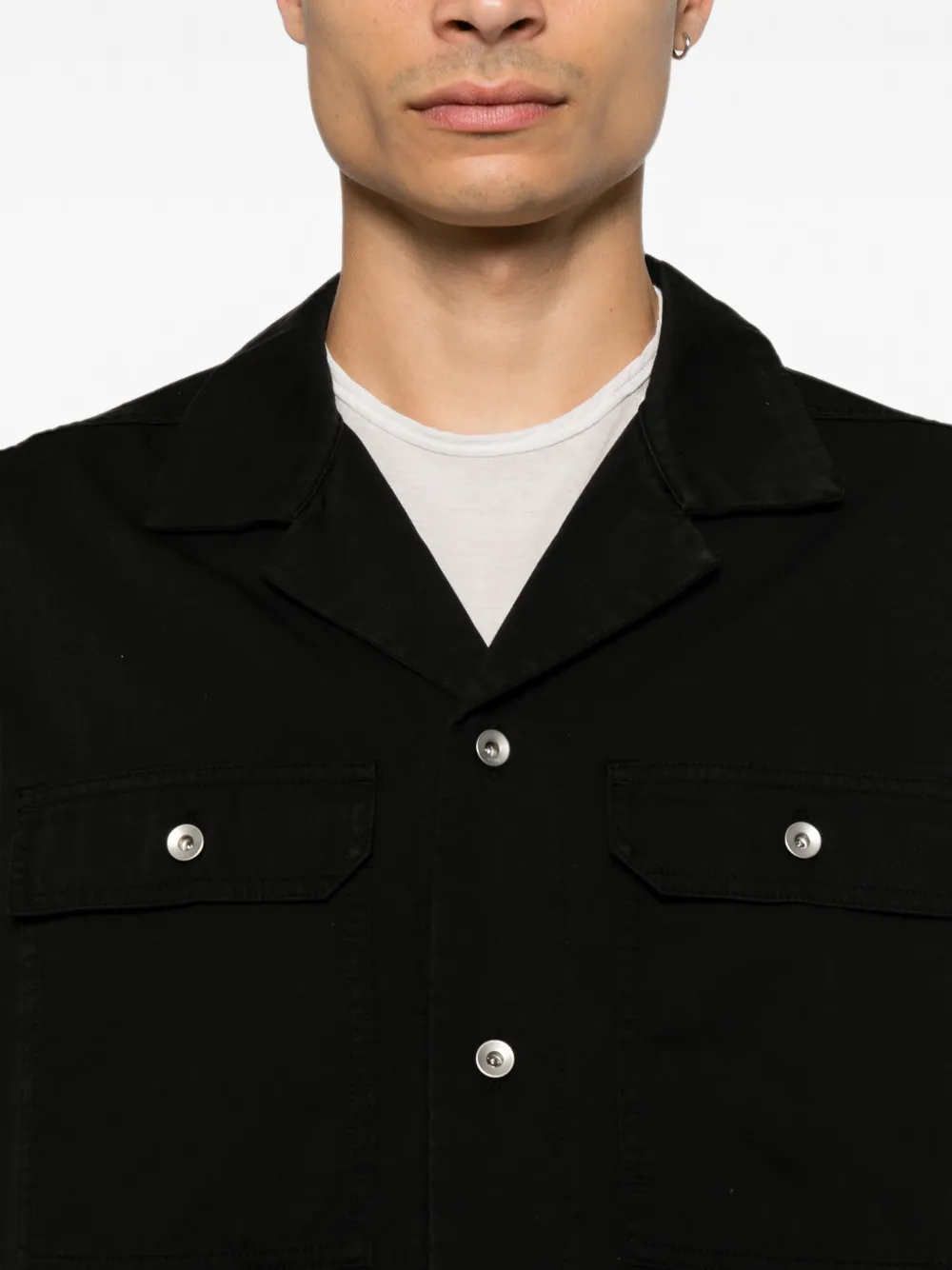Rick Owens DRKSHDW Overhemd met korte mouwen Zwart