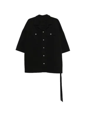 Rick Owens DRKSHDW Temple Jumbo SS T-shirt In milk/black Medium