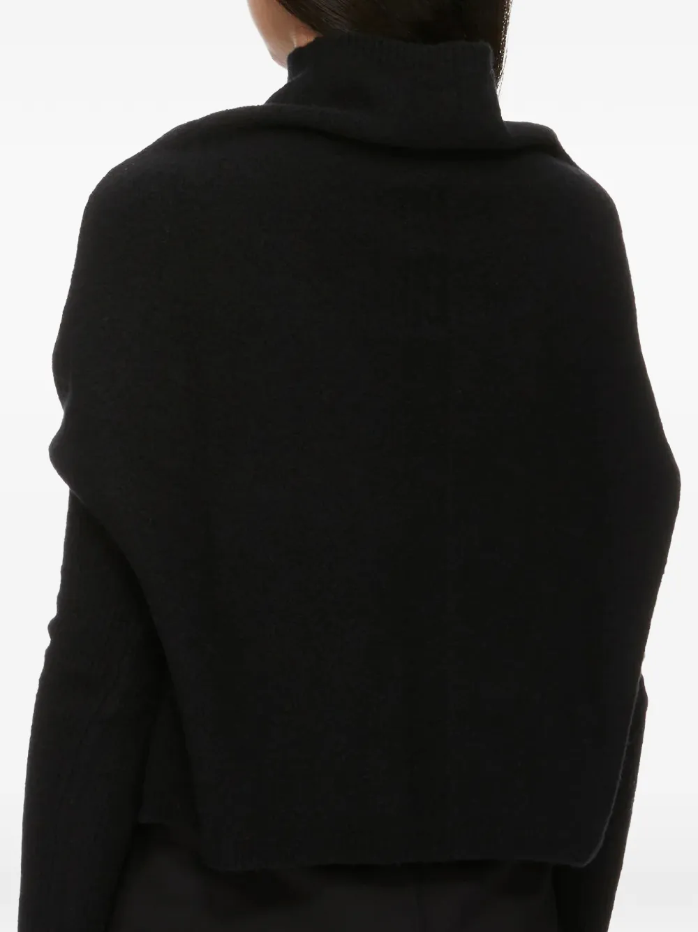 Rick Owens Crater ribgebreide trui van scheerwol Zwart