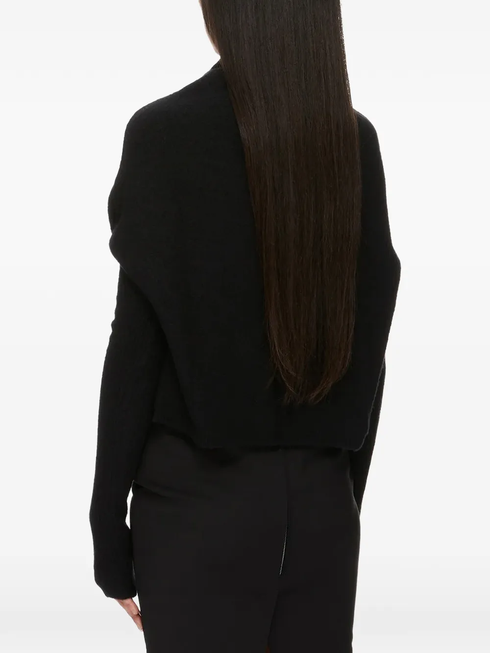 Rick Owens Crater ribgebreide trui van scheerwol Zwart