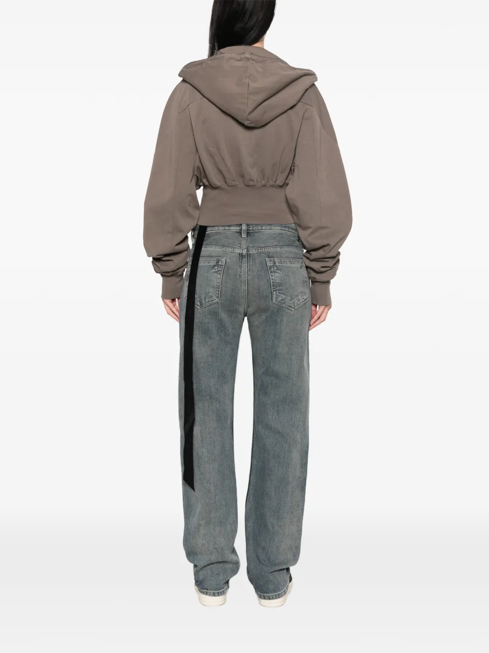Rick Owens DRKSHDW Cropped hoodie Bruin