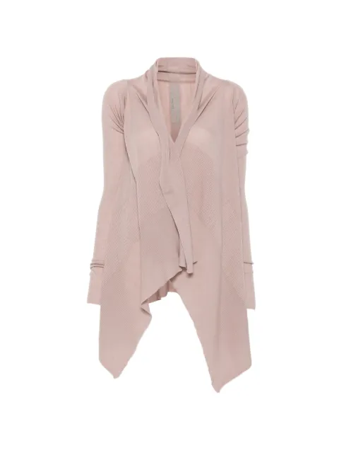 Rick Owens cardigan drapé à ourlet asymétrique