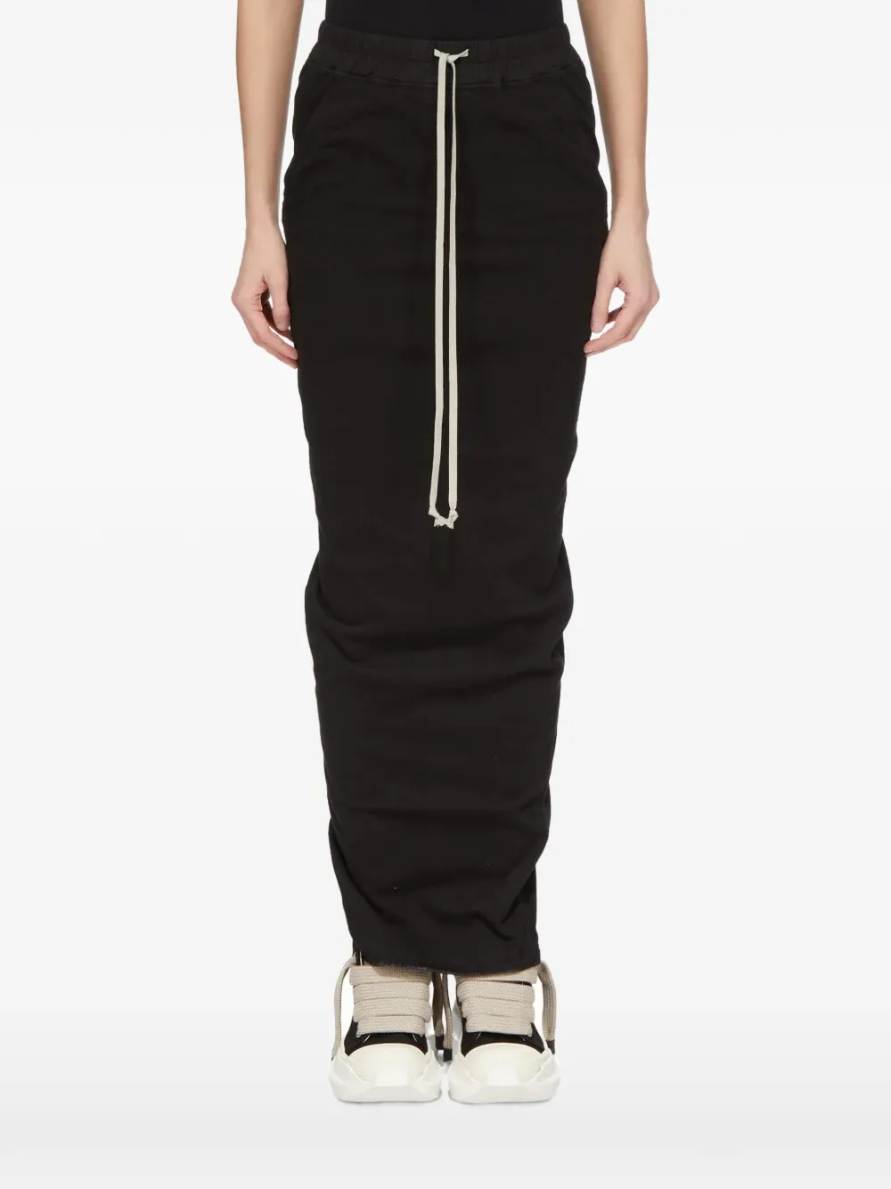 Rick Owens DRKSHDW pull on pillar skirt - Nero