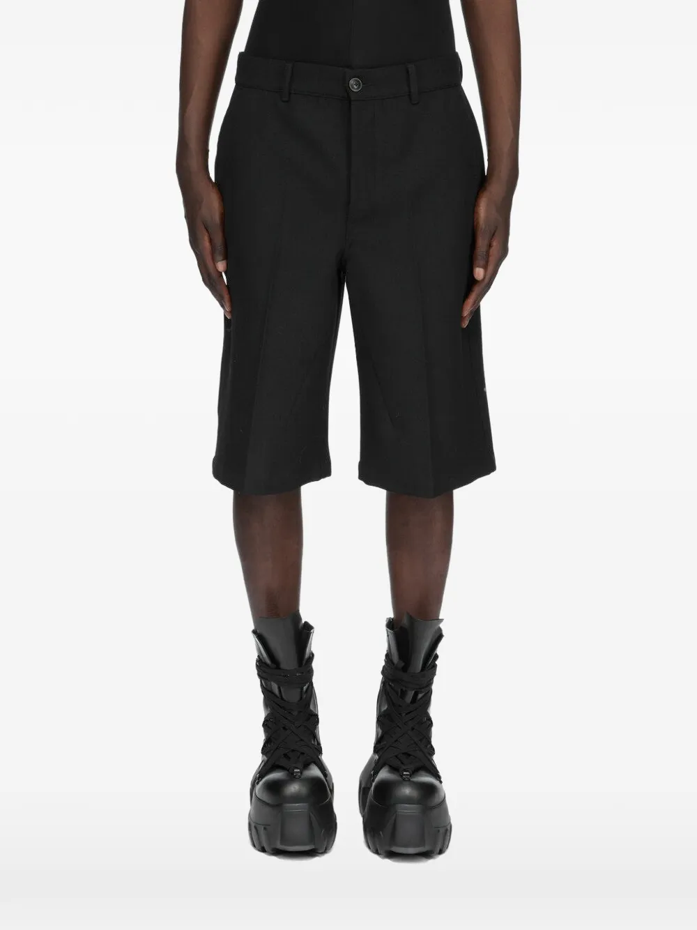 Rick Owens work tailored shorts - Schwarz