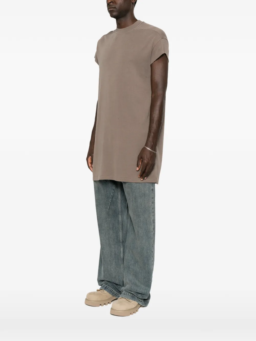 Rick Owens Rick S Jumbo mouwloos T-shirt Bruin