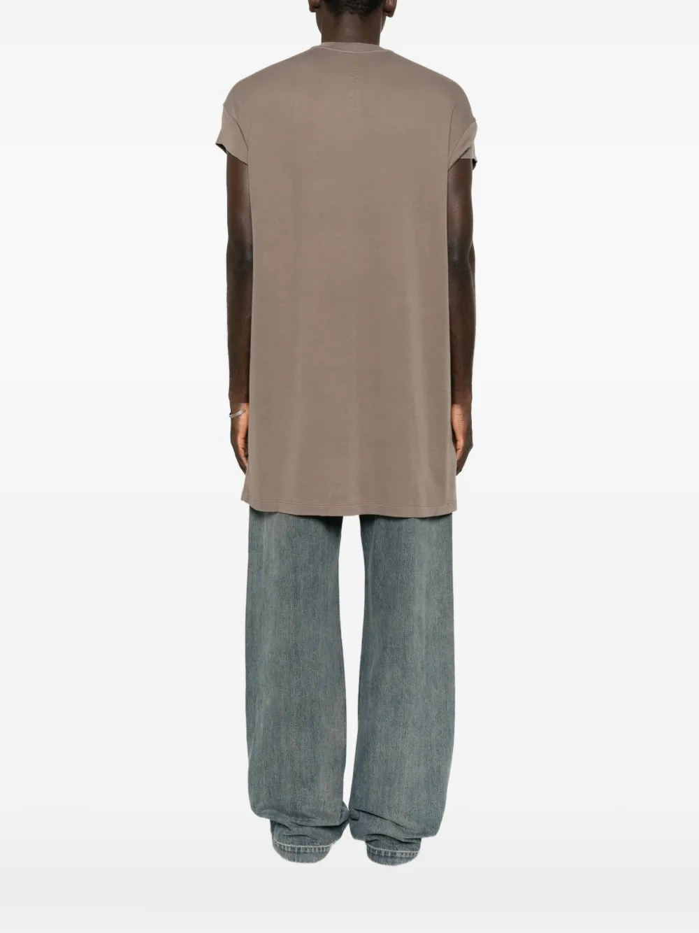Rick Owens Rick S Jumbo mouwloos T-shirt Bruin