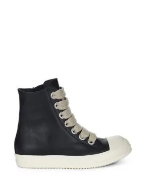 Rick Owens Leather Sneakers | Black | FARFETCH ZA