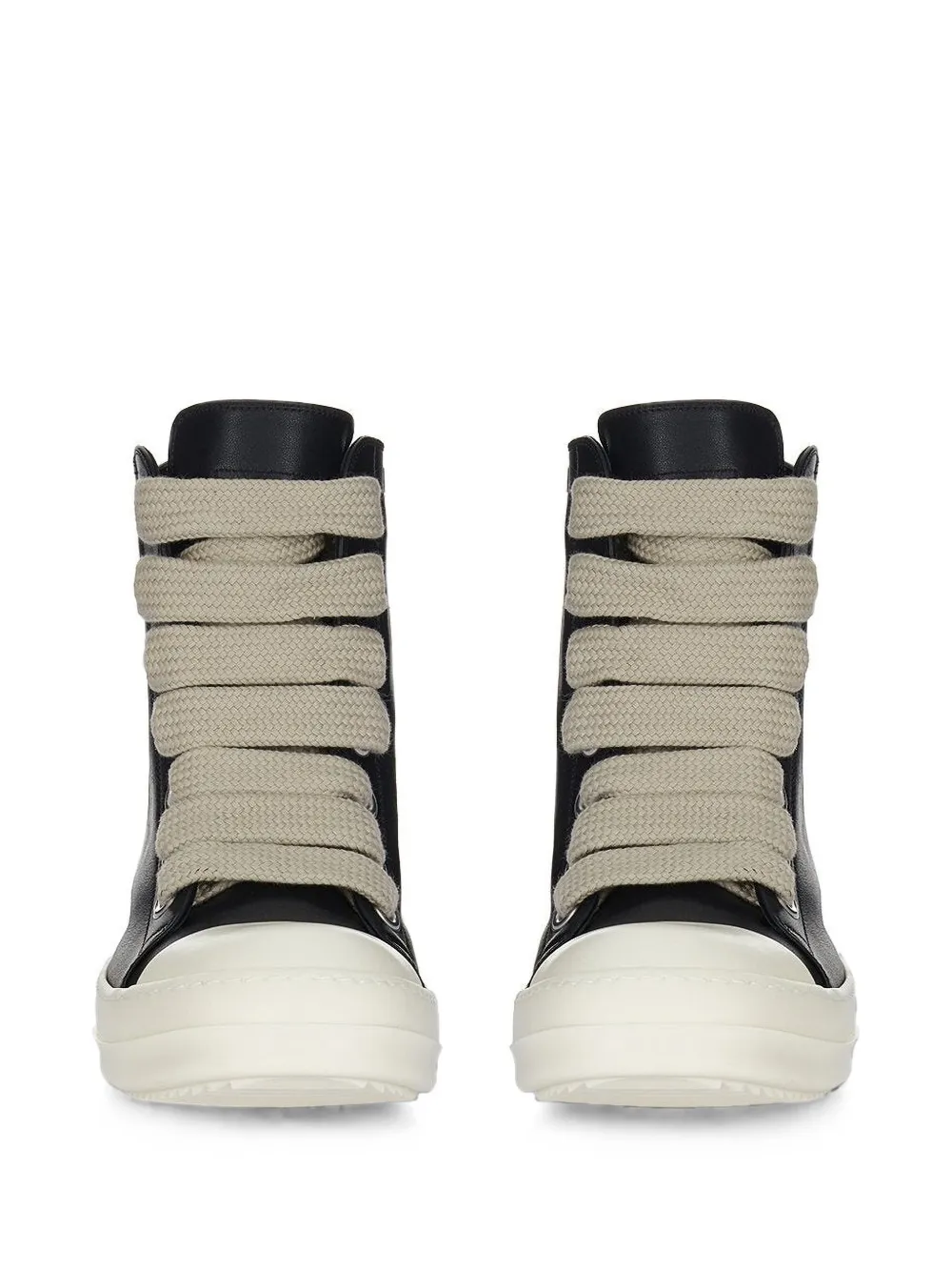 Rick Owens Jumbolace leather sneakers Zwart