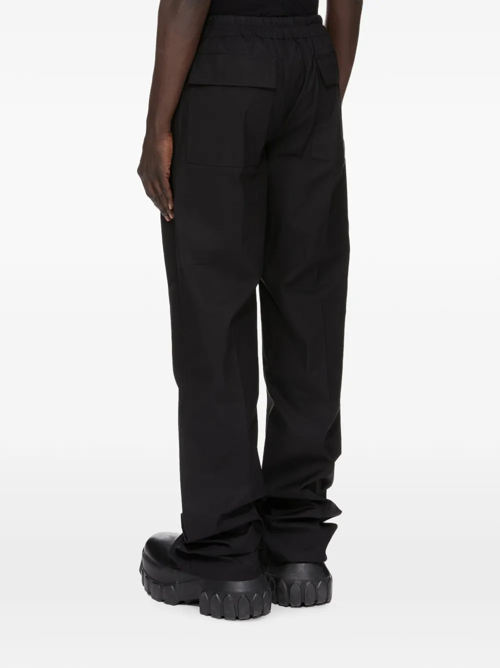 Rick Owens Dietrich broek met wijde pijpen en trekkoord Zwart
